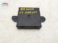 2017-2020 MASERATI LEVANTE REAR RIGHT DOOR CONTROL MODULE UNIT GHIBLI M161 M156 #MZ103121