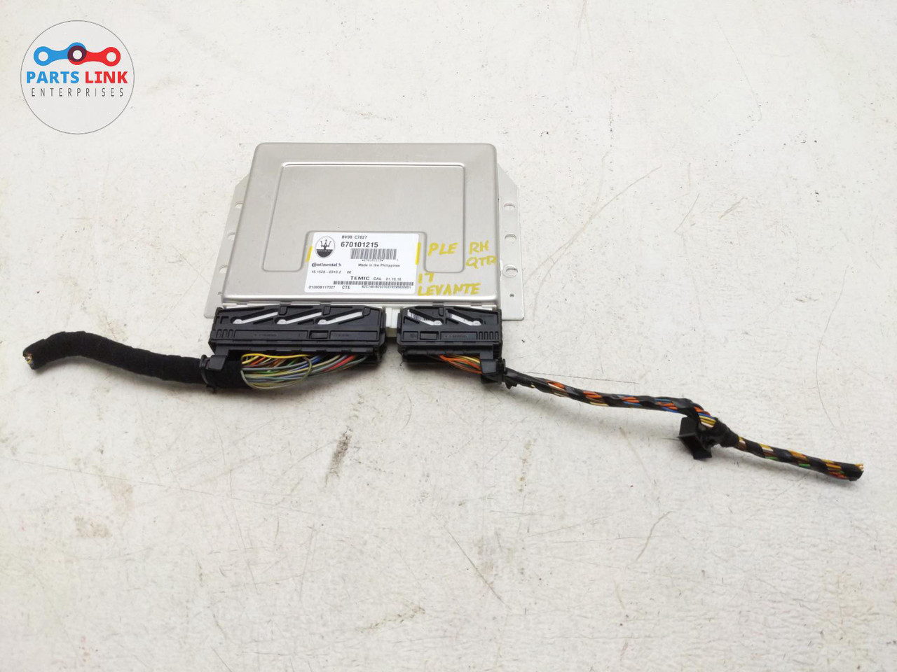 20172020 MASERATI LEVANTE ACTIVE SUSPENSION CONTROL MODULE HARNESS