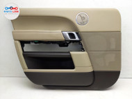 2013-17 RANGE ROVER L405 FRONT LEFT DOOR TRIM PANEL SPEAKER COVER HANDLE ALMOND RR120221-030