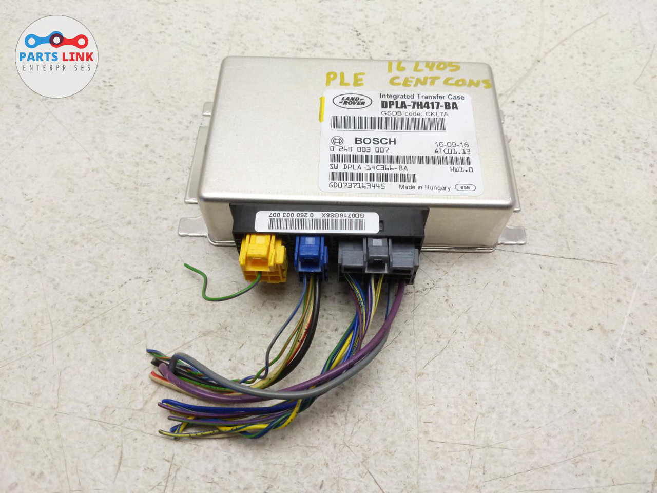 13 16 Range Rover L405 Console Transfer Case Control Module Harness Sport L494