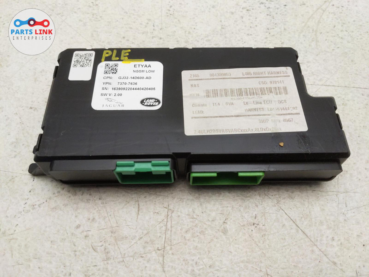 2016 RANGE ROVER L405 FRONT RIGHT POWER SEAT CONTROL MODULE UNIT SPORT L494 ECM