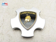 2004-14 LAMBORGHINI GALLARDO CENTER HUB CAP 5 SPOKE WHEEL RIM TRIM SILVER LP550 LG020822-101