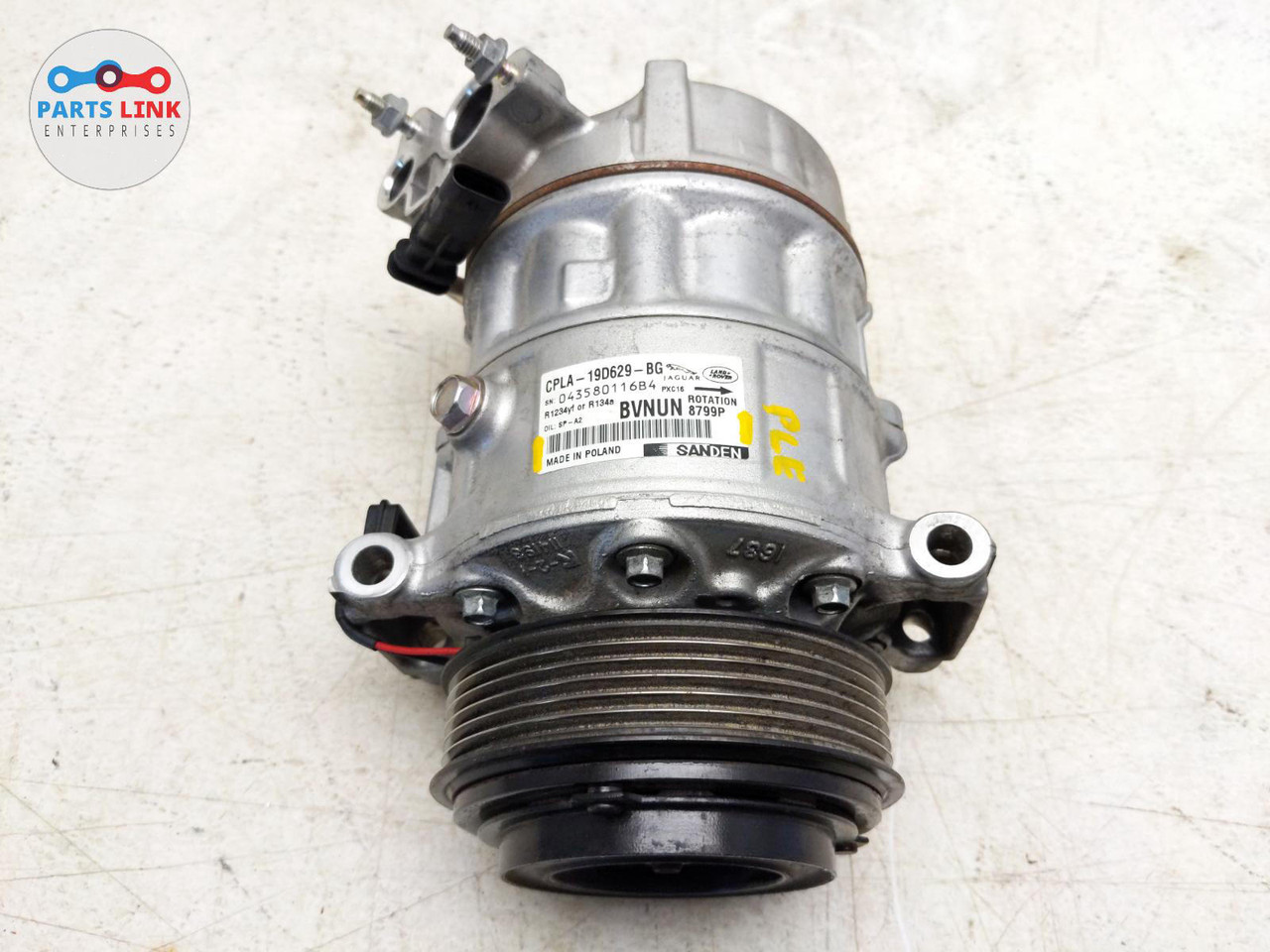 201420 RANGE ROVER SPORT GAS AC COMPRESSOR AIR PUMP ASSEMBLY L494 L405