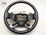 2013-17 RANGE ROVER STEERING WHEEL HEATED LEATHER PADDLE SHIFTER BLACK WOOD L405 #RR081122