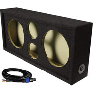 Q Power Car Audio Subwoofer Enclosure Box Chuchero For 8" Mids and 3" Tweeters #NI012222