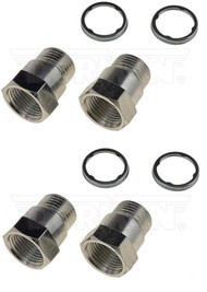 4) New Dorman 42009 Spark Plug Non-Foulers - 18mm Gasket Tapered Seat Steel #NI122222