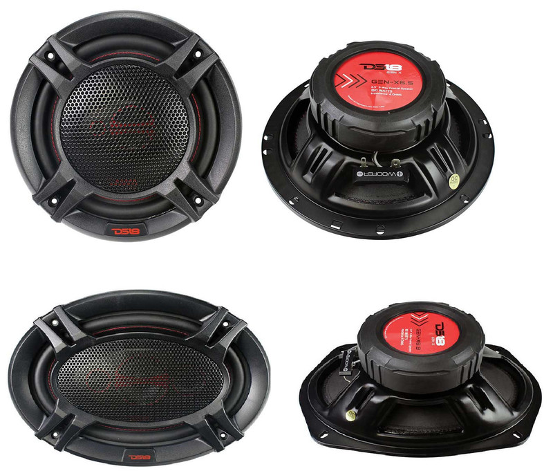 New DS18 GENX 6x9" + 6.5" Car Audio Door Speakers Combo 660 Watts 4