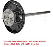 Dorman 926-147 Rear Left Driver Side Axle Shaft Assembly For Toyota Tundra 00-06 #NI120221