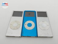 APPLE IPOD NANO 2ND GENERATION A1199 BLUE/SILVER MEDIA PLAYER 4GB/2GB LOT-3 1-1094