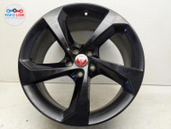 2017-21 JAGUAR F-PACE WHEEL RIM 19X8.5 19" 5 SPOKE BLACK FAN CAP X761 5x108 #JA020823