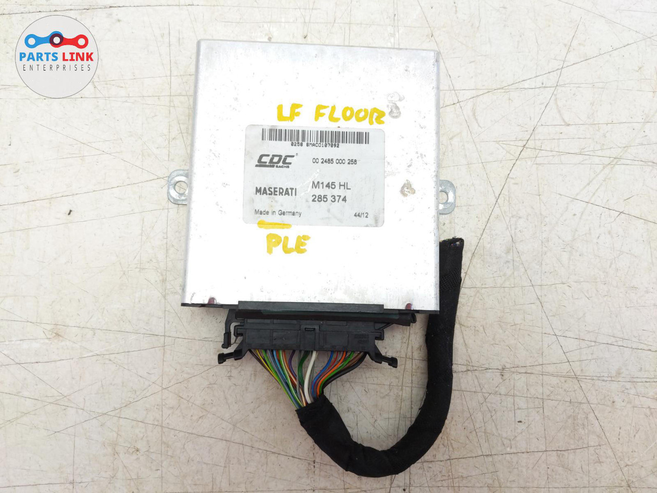 201219 MASERATI GRANTURISMO ACTIVE SUSPENSION CONTROL MODULE UNIT