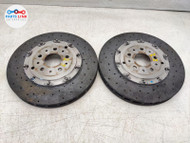 2008-14 FERRARI CALIFORNIA REAR CARBON CERAMIC BRAKE ROTOR RIGHT LEFT SET F149 FC022323-189