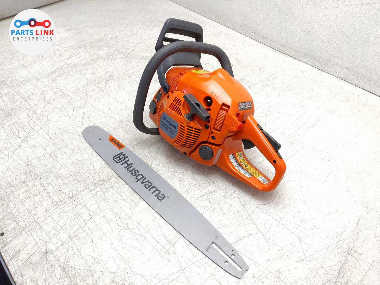 PARTS ONLY HUSQVARNA 450 RANCHER CHAINSAW 20" GAS 50.2CC ENGINE LOCKED