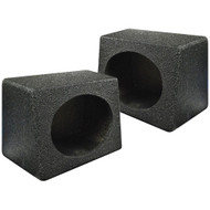 (2) QBomb 6x9 Inch Sealed Wedge Car Audio Speaker Box Enclosure Pods - 6" x 9" #NI072823