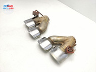 2009-12 MERCEDES SL63 AMG REAR EXHAUST MUFFLER END TIP PIPE SPORT QUAD SET R230 SL060420-090
