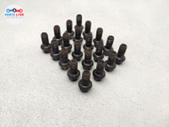 2009-12 MERCEDES SL63 AMG WHEEL RIM LUG NUT BOLT SET BLACK R230 SL65 SLC43 SLK55 SL060420-212