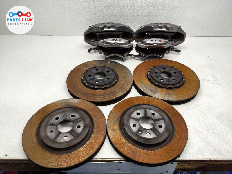 201723 CHEVY CAMARO BREMBO BRAKE CALIPER ROTOR FRONT REAR SET ASSEMBLY