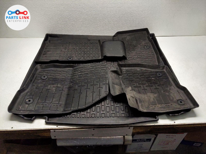 201923 LINCOLN NAUTILUS RUBBER MAT FLOOR TRIM ALL WEATHER LINER COVER SET MKX