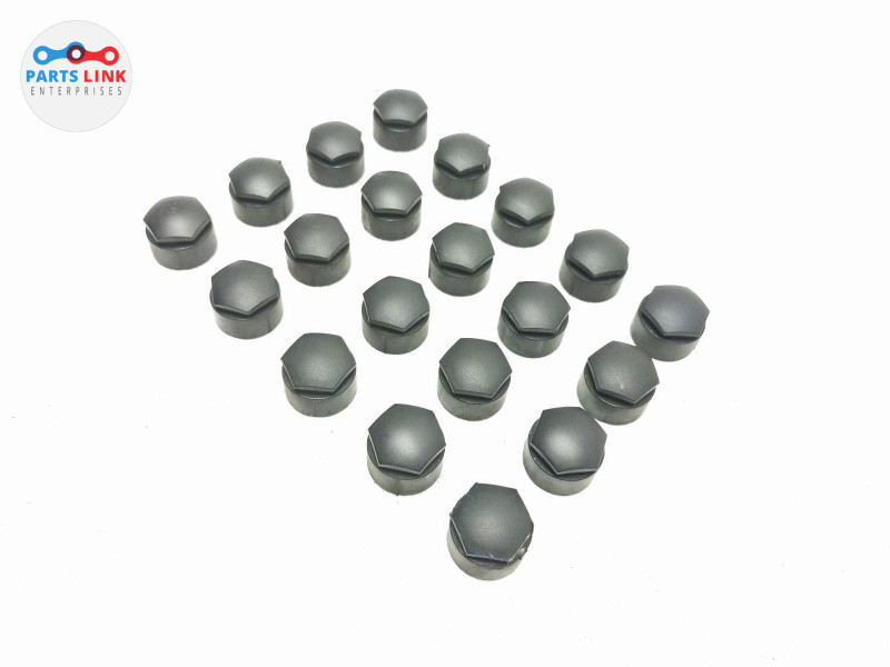 2022-23 AUDI RS3 WHEEL RIM LUG NUT CAP COVER BLACK SET A3 A4 A5 A6 A7 ...