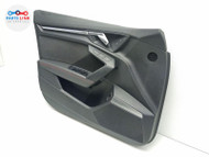 2022-23 AUDI RS3 FRONT LEFT DOOR TRIM PANEL SPEAKER COVER CARD ASSY BLACK/RED 8Y AU040124-121