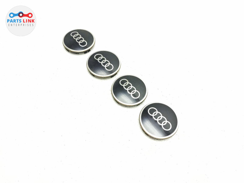 2022-23 AUDI RS3 WHEEL RIM CENTER CAP HUBCAP TRIM COVER GLOSS BLACK SET ...
