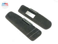 2012-14 FERRARI CALIFORNIA FRONT SUN VISOR ALCANTARA SUEDE MIRROR EBONY SET F149 #FC030823