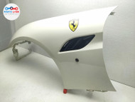 2008-14 FERRARI CALIFORNIA FRONT LEFT FENDER WING COVER TRIM APPLIQUE WHITE F149 FC030823-148