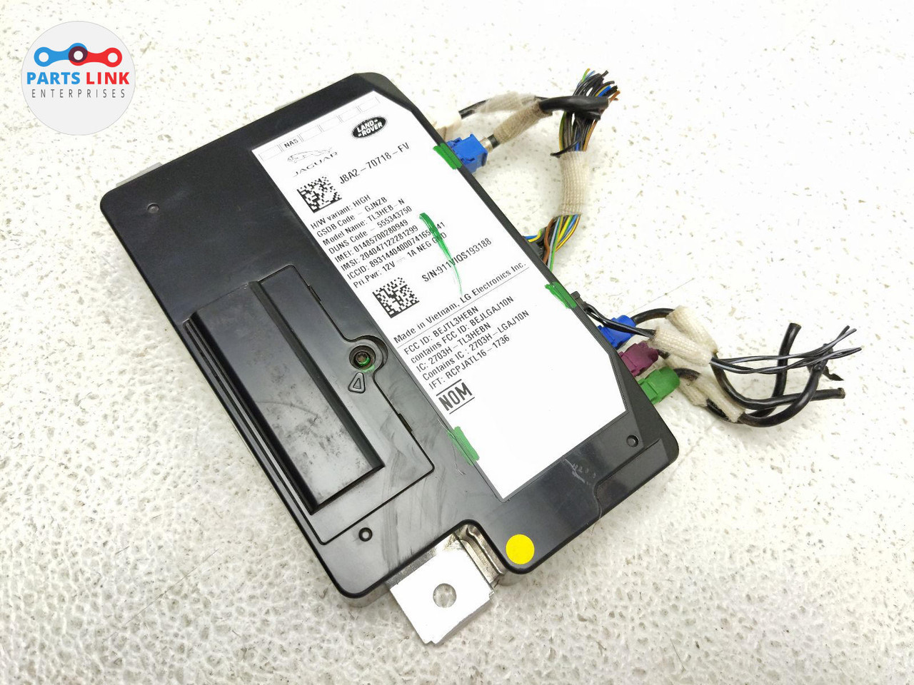 Telematic Range Rover 2018-20 RANGE ROVER VELAR TELEMATICS CONTROL MODULE HARNESS J8A270718FV ...