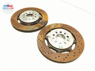 2017-24 ALFA ROMEO GIULIA REAR DISC BRAKE ROTOR SET DRILLED QUADRIFOGLIO 2.9 952 AR071024-152