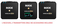 RØDE Rode Wireless Go II Dual Channel Wireless Microphone Audio System Pod Cast RODEGOII-RX-2TX-OB-PRE