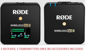 RØDE Rode Wireless Go II Channel Wireless Microphone Audio System Pod Cast WIRELESSGOII-1RX-1TX-OB