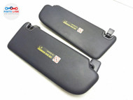 2016-20 BENTLEY BENTAYGA FRONT SUNVISOR SHADE BLIND MIRROR LEATHER BLUE SET OEM BT010625-009