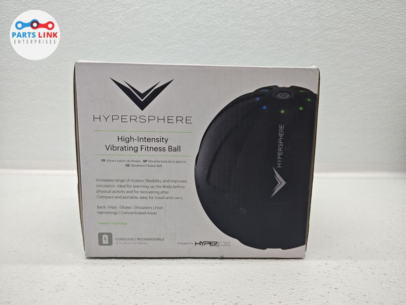 HYPERICE HYPERSPHERE VIBRATING MASSAGE BALL RECOVERY ATHLETIC 3 SPEED ...
