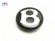 2016-20 BENTLEY BENTAYGA WHEEL RIM CENTER HUB CAP LOGO BUTTON BLACK GENUINE OEM BT010625-334