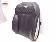 2016-20 BENTLEY BENTAYGA FRONT LEFFT SEAT COVER UPPER LEATHER CUSHION EBONY 636 BT020325-166
