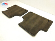 2016-20 BENTLEY BENTAYGA REAR FLOOR MAT CARPET TRIM COVER LINER SET BROWN 636 BT020325-016