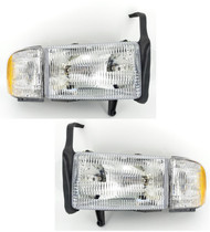 For 94-01 Dodge Ram 1500 2500 3500 Headlighs Headlmap w/Corner Lamp Left/Right DRM-1590121