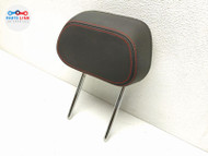 17-20 ALFA ROMEO GIULIA REAR SEAT HEADREST OUTER LEATHER RED BLACK QUADRIFOGLIO AR071024-014