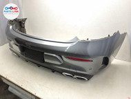 17-18 MERCEDES C63 AMG REAR BUMPER COVER TIPS TRIM APPLIQUE CABRIO GREY 992 W205 MB061325-194