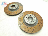 2008-21 MERCEDES C63 AMG FRONT BRAKE DISC ROTOR SET-2 GENUINE OEM W205 E550 26K MB061325-213