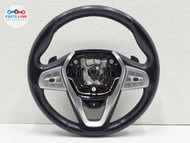 2019-25 BMW X7 HEATED STEERING WHEEL PADDLE SHIFTER EBONY LEATHER G07 BX020826-117