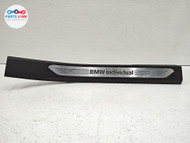 2019-25 BMW X7 REAR RIGHT DOOR SILL SCUFF STEP PLATE TRIM COVER LIGHT INDIVIDUAL BX020826-056