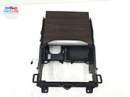 2019-22 BMW X7 FRONT CENTER CONSOLE CUPHOLDER TRIM COVER WOOD LID TRAY BROWN BX020826-160