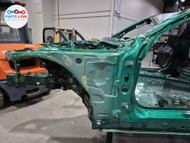 2021-25 BMW M4 FRONT LEFT APRON INNER FENDER STRUCTURAL FRAME CUT AWD G82 GREEN BM012026-244
