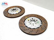 2021-25 BMW M4 COMP REAR DISC BRAKE ROTOR RIGHT LEFT SET G82 M2 M3 OEM 7K BM012026-204