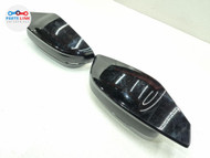 2021-25 BMW M4 FRONT DOOR MIRROR COVER TRIM UPPER CAP RIGHT LEFT SET BLACK G82 BM012026-233