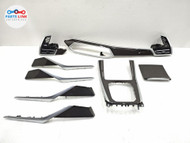 20-23 BMW X5 G05 DASH CENTER CONSOLE DOOR PANEL TRIM COVER CARBON FIBER SET OEM BX040826-132