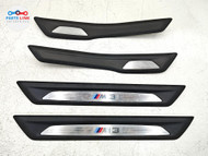 2015-2018 BMW M3 F80 FRONT & REAR DOOR SILL PLATE COVER TRIM PANEL SET OEM BM051526-005