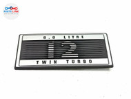 2017-2020 BENTLEY BENTAYGA 6.0L W12 AIR CLEANER INTAKE DUCT NAMEPLATE BADGE OEM BT070926-231