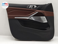 2019-23 BMW X5 M50i FRONT LEFT DOOR TRIM PANEL SPEAKER COVER CARD BROWN G05 BX082426-089